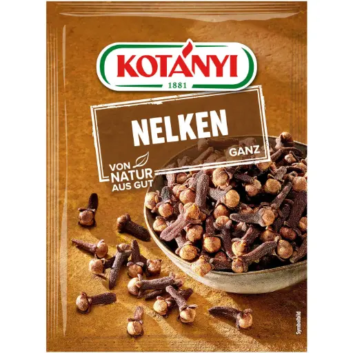 [26435] Kotanyi Brief braun, Nelken ganz